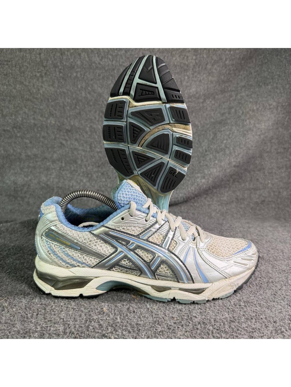 ASICS GEL-Kayano 13 Shoes Womens Size 8 Gray Blue Running Sneakers TN750 - Picture 1 of 12